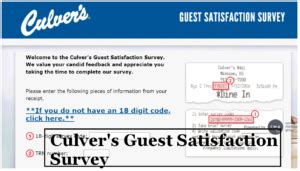 tellculvers com survey|Culver’s Guest Satisfation Survey at。